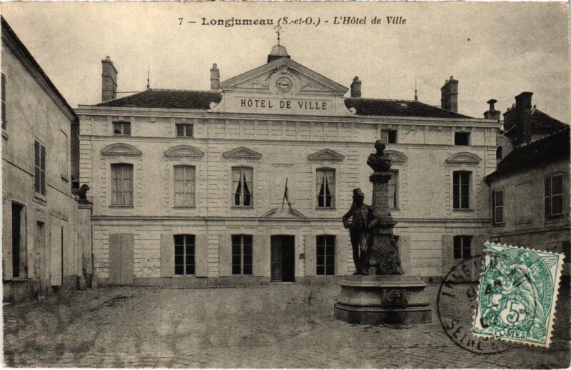 Carte postale ancienne Longjumeau Hotel de Ville à Longjumeau