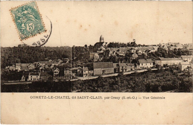 Carte postale ancienne Gometz-le-Chatel dit Saint-Clair par Orsay - Vue Generale à Orsay