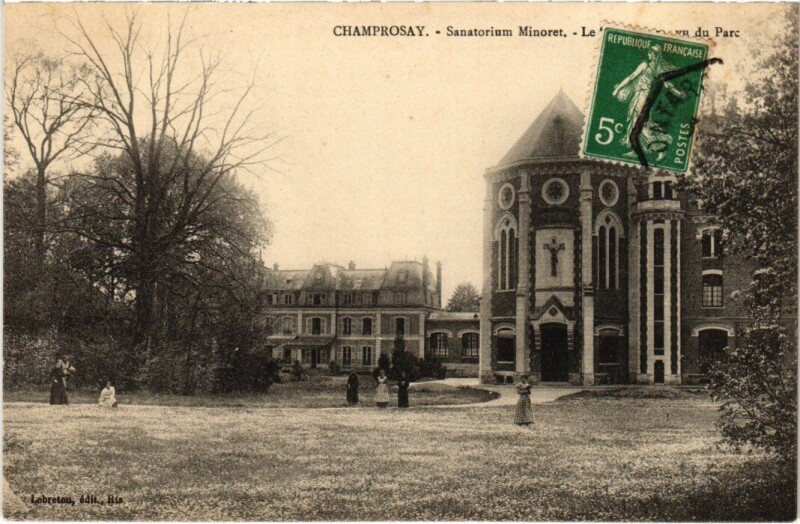 Carte postale ancienne Champrosay Sanatorium Minoret