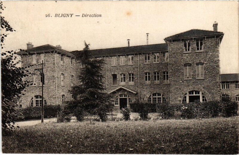 Carte postale ancienne Bligny - Direction