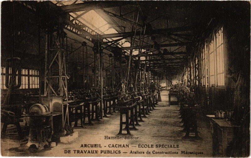 Carte postale ancienne Arcueil-Cachan Ecole Speciale France à Arcueil