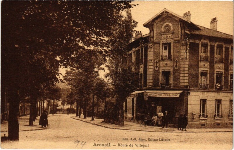 Carte postale ancienne Arcueil Route de Villejuif France à Arcueil
