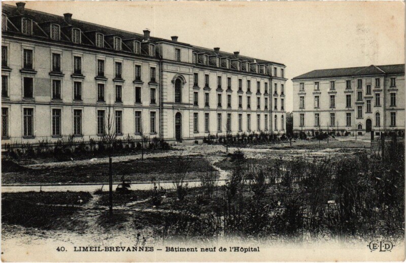 Carte postale ancienne Brevannes Batiment neuf de l'Hopital France
