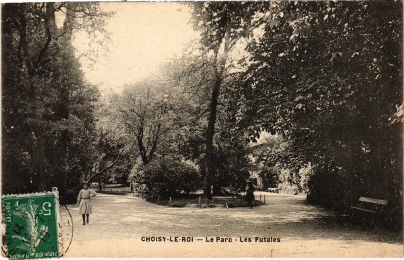 Carte postale ancienne Choisy-Le-Roi Le Parc Les Futaies France à Choisy-le-Roi