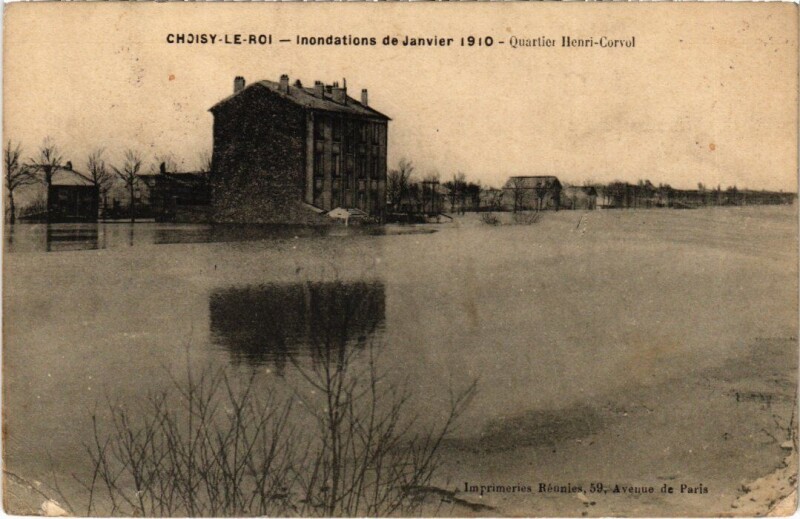 Carte postale ancienne Choisy-Le-Roi Quartier Henri Corvol France à Choisy-le-Roi