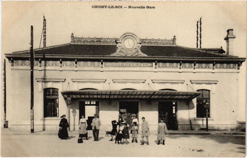 Carte postale ancienne Choisy-Le-Roi Nouvelle Gare France à Choisy-le-Roi