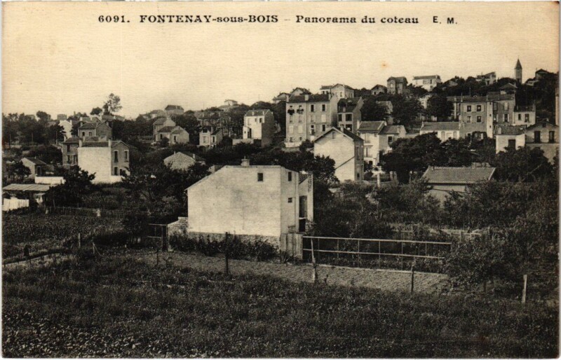 Carte postale ancienne Fontenay-Sous-Bois Panorama du coteau France à Fontenay-sous-Bois