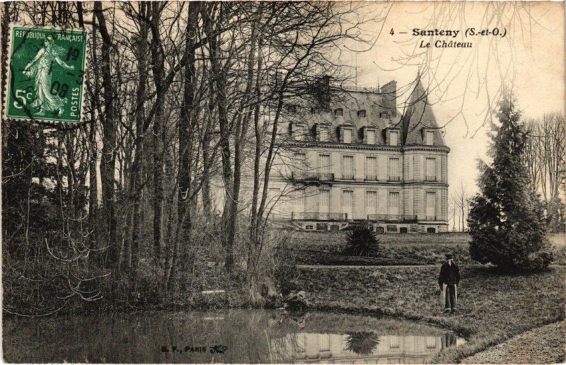 Carte postale ancienne Santeny Le Chateau France à Santeny