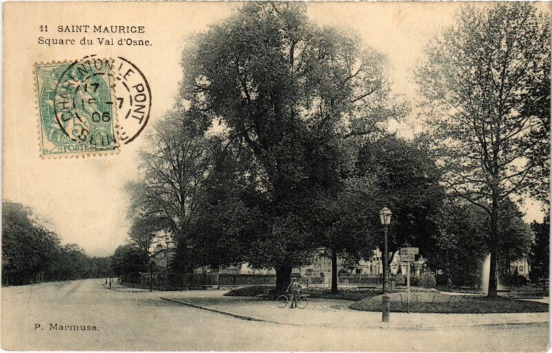 Carte postale ancienne Saint-Maurice Square du Val d'Osne France à Saint-Maurice