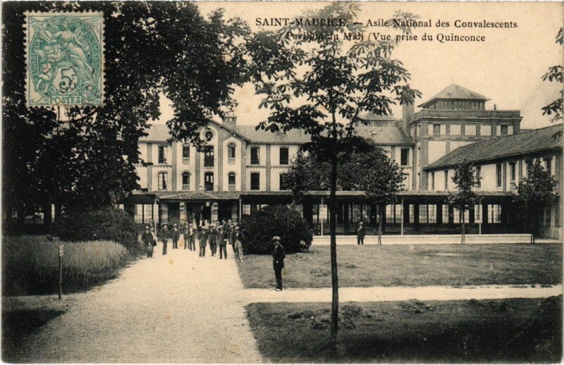 Carte postale ancienne Saint-Maurice Vue prise du Qinconce France à Saint-Maurice