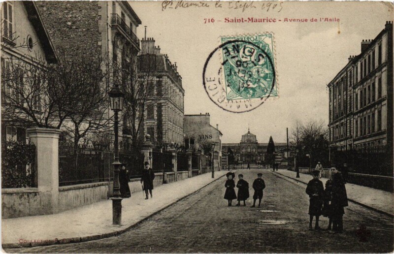 Carte postale ancienne Saint-Maurice Avenue de Gravelle France à Saint-Maurice