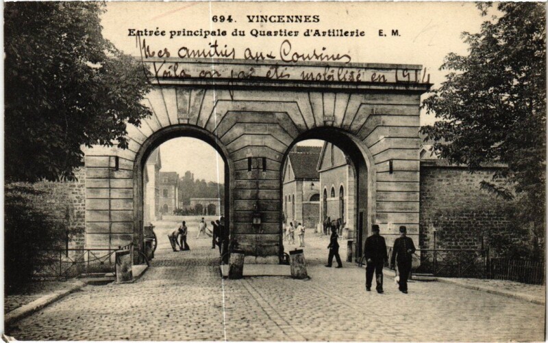 Carte postale ancienne Vincennes Vue panoramique France à Vincennes