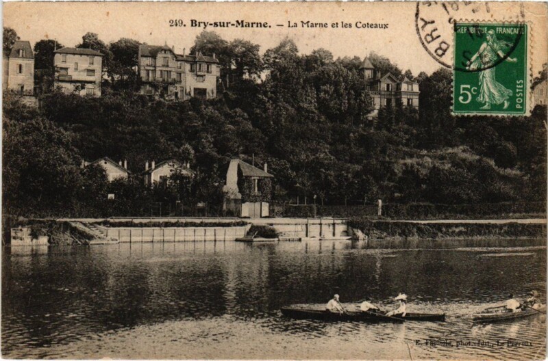 Carte postale ancienne Bry sur Marne La Marne et les Coteaux France à Bry-sur-Marne