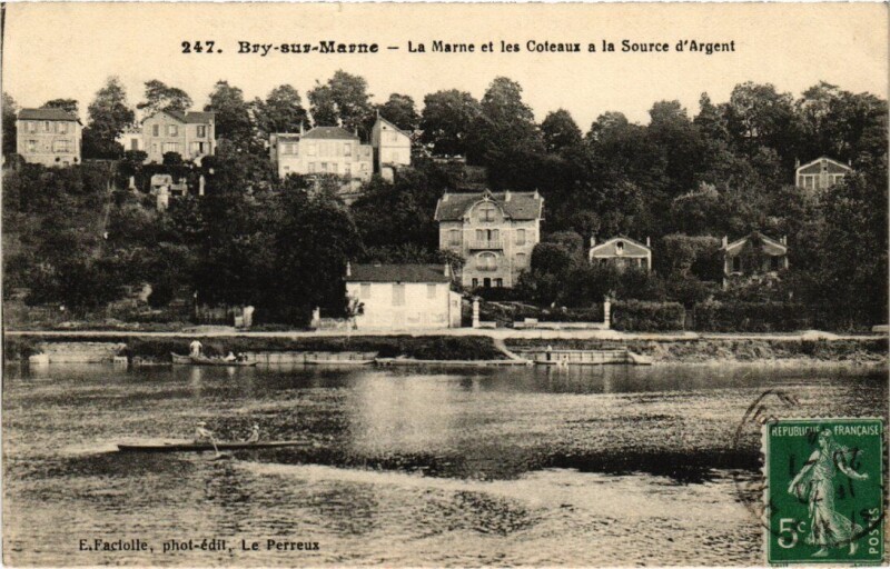 Carte postale ancienne Bry sur Marne La Marne et les Coteaux France à Bry-sur-Marne