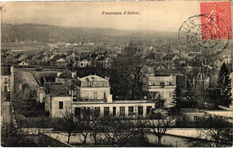 Carte postale ancienne Ablon Panorama France