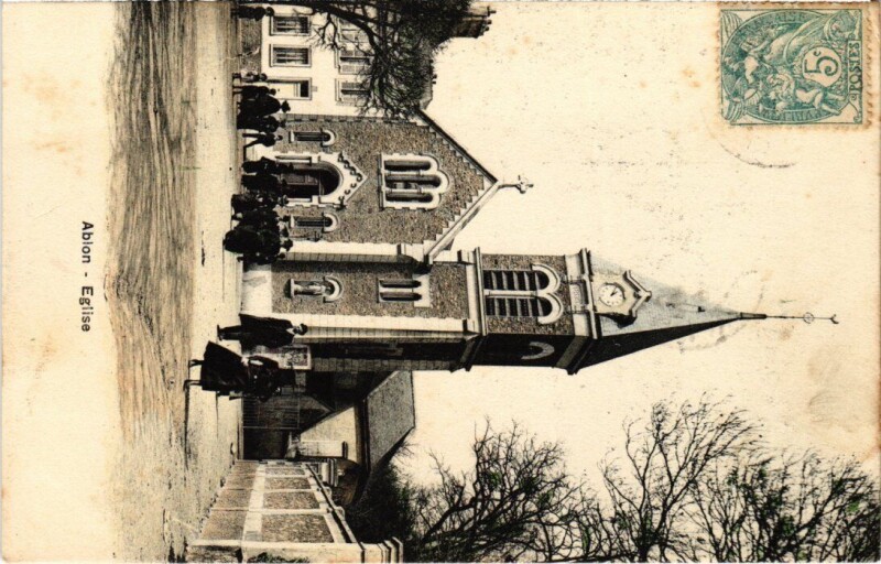 Carte postale ancienne Ablon Eglise France