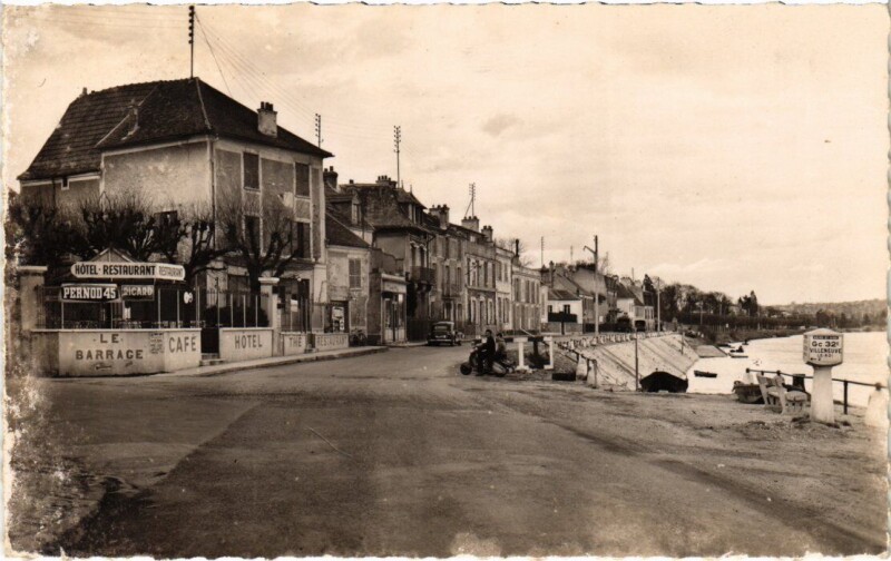 Carte postale ancienne Ablon Quai de la Baronnie France