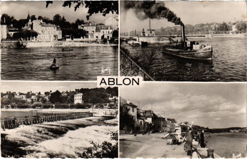 Carte postale ancienne Souvenir d' Ablon France