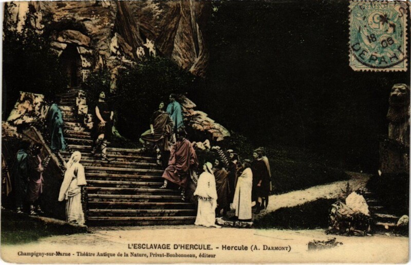 Carte postale ancienne Champigny L'Esclavage d'Hercule France