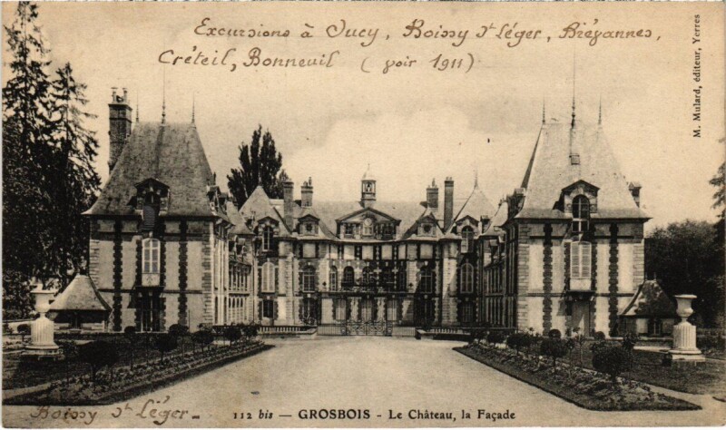 Carte postale ancienne Boissy Le Chateau,la Facade France