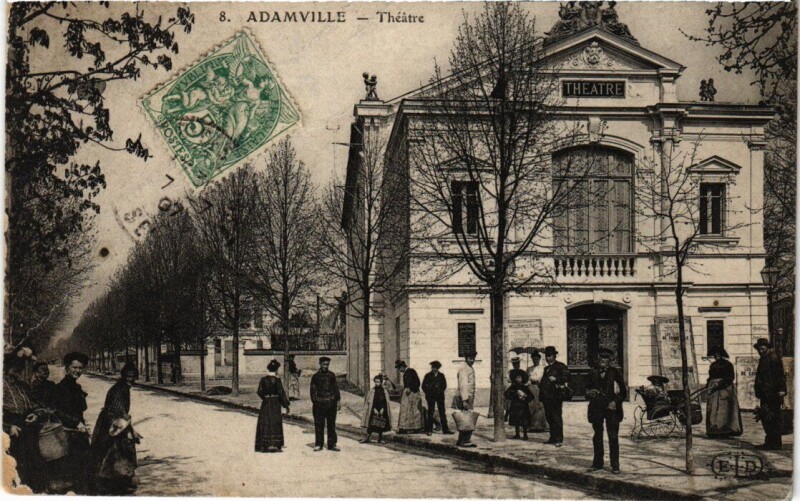 Carte postale ancienne Adamville Theatre France