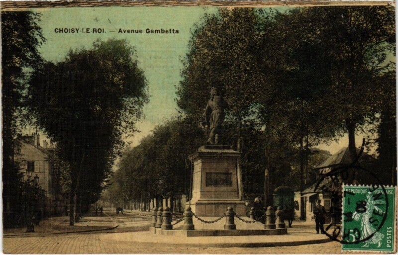 Carte postale ancienne Choisy-Le-Roi Avenue Gambetta France à Choisy-le-Roi