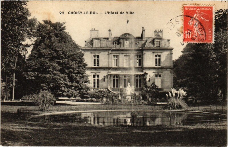 Carte postale ancienne Choisy-Le-Roi L'Hotel de Ville France à Choisy-le-Roi