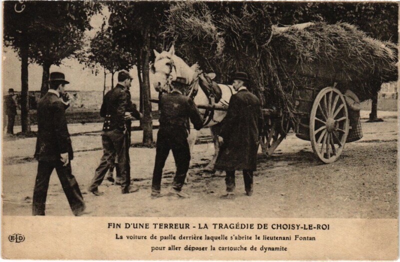 Carte postale ancienne Choisy-Le-Roi Fin D'Une Terreur la Tragedie France à Choisy-le-Roi