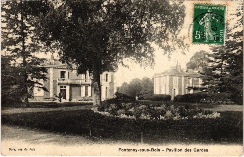 Carte postale ancienne Fontenay-Sous-Bois Pavillon des Gardes France à Fontenay-sous-Bois