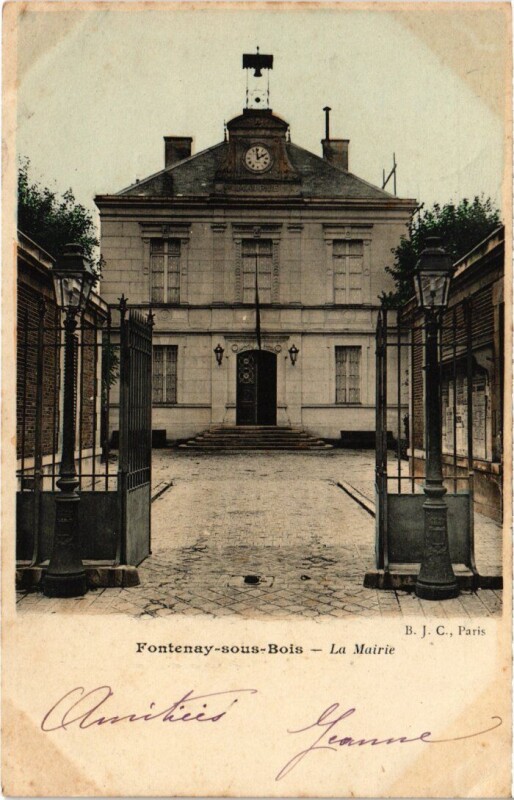 Carte postale ancienne Fontenay-Sous-Bois La Mairie France à Fontenay-sous-Bois