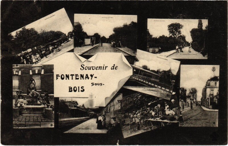 Carte postale ancienne Fontenay-Sous-Bois Souvenir France à Fontenay-sous-Bois