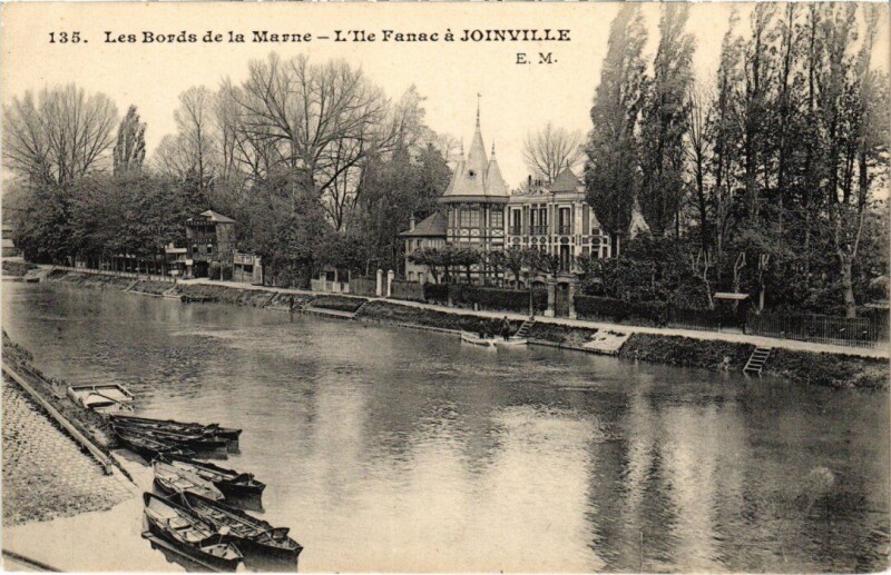 Carte postale ancienne Joinville-le-Pont Les Bords de la Marne France à Joinville-le-Pont