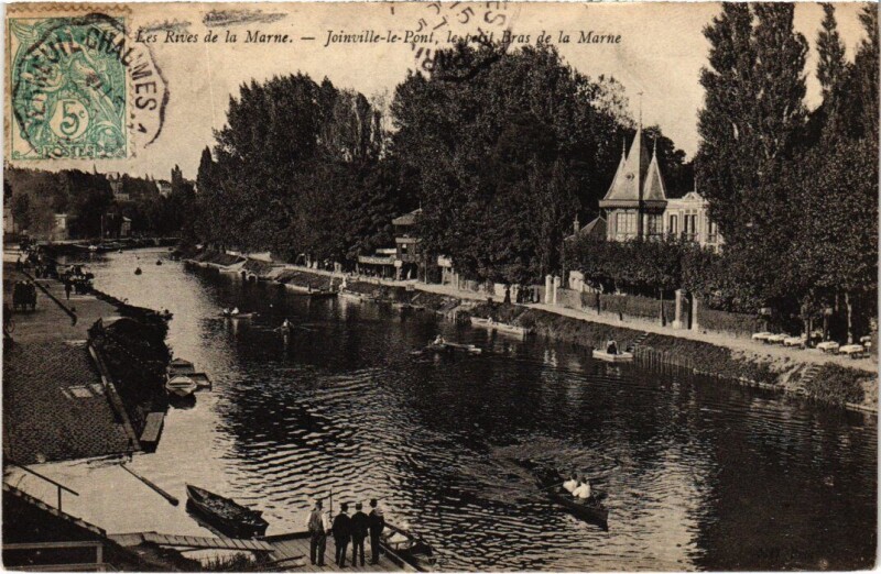 Carte postale ancienne Joinville-le-Pont Bras de la Marne France à Joinville-le-Pont