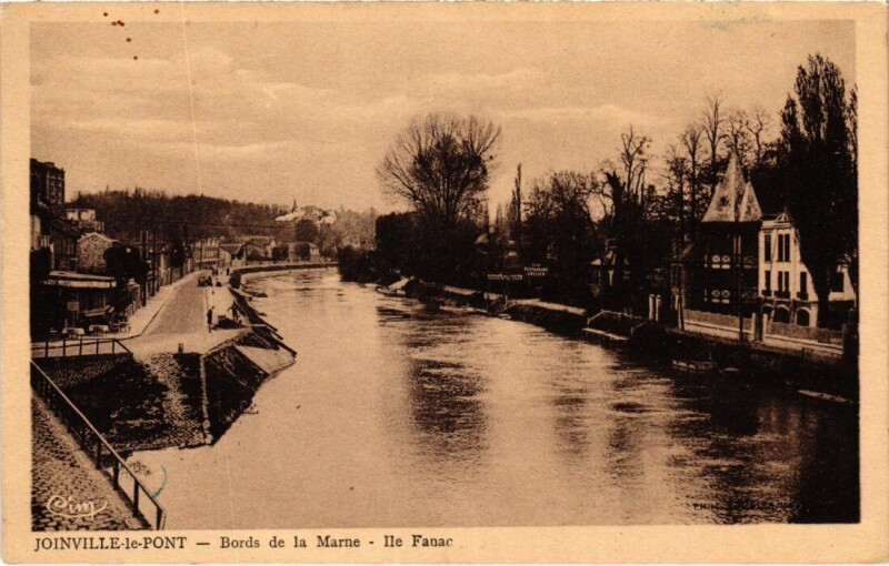 Carte postale ancienne Joinville-le-Pont Bords de la Marne France à Joinville-le-Pont
