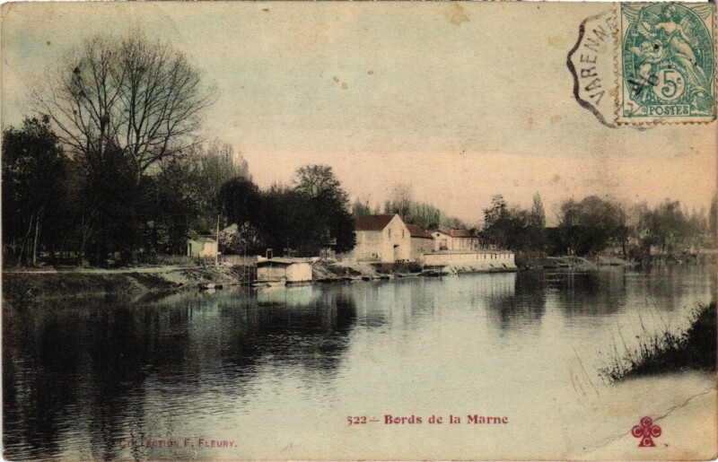 Carte postale ancienne Joinville-le-Pont Bords de la Marne France à Joinville-le-Pont