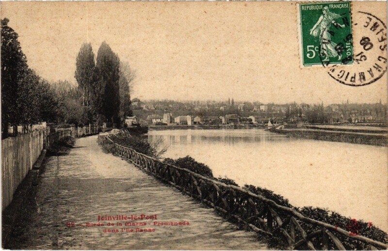 Carte postale ancienne Joinville-le-Pont Bords de la Marne France à Joinville-le-Pont