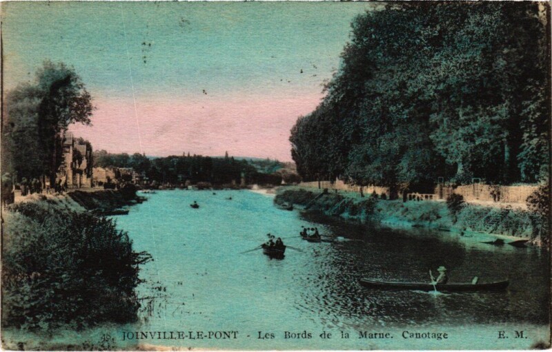 Carte postale ancienne Joinville-le-Pont Les Bords de la Marne France à Joinville-le-Pont