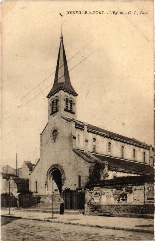 Carte postale ancienne Joinville-le-Pont L'Eglise France à Joinville-le-Pont