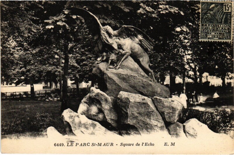 Carte postale ancienne Saint-Maur Square de l'Echo France