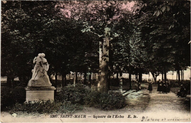 Carte postale ancienne Saint-Maur Square de l'Echo France