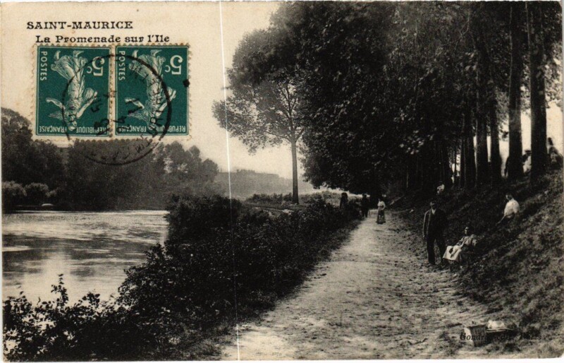 Carte postale ancienne Environs de Saint-Maurice La Chaume des Neuf-Bois France à Saint-Maurice