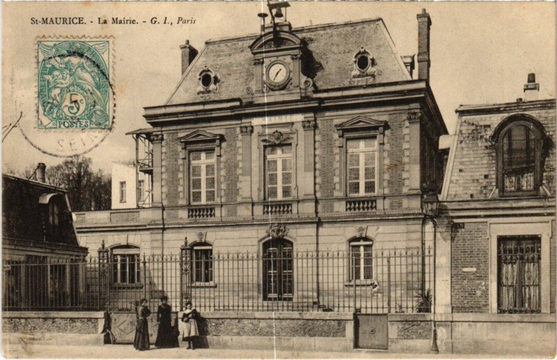 Carte postale ancienne Saint-Maurice La Marne a Saint-Maurice France à Saint-Maurice