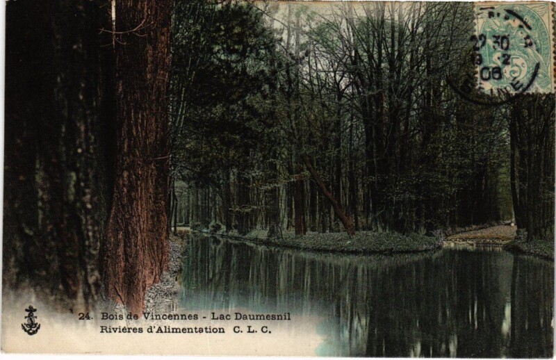 Carte postale ancienne Vincennes Le Lac de Saint-Mande France à Vincennes