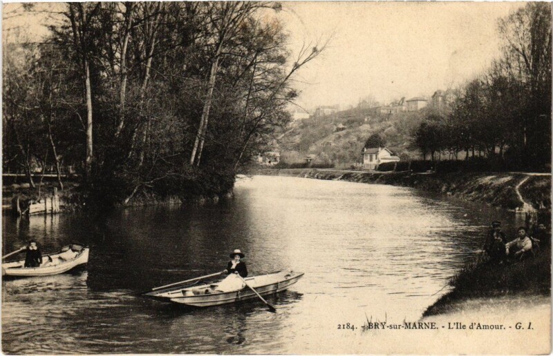 Carte postale ancienne Bry sur Marne L'Ile d'Amour France à Bry-sur-Marne
