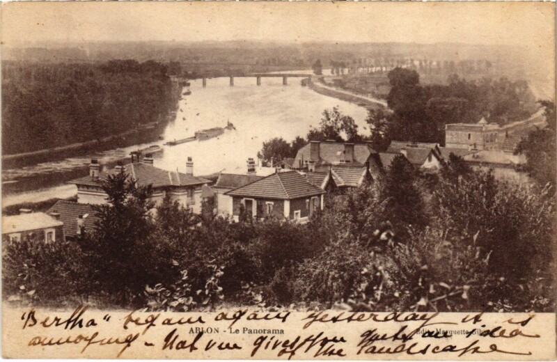 Carte postale ancienne Ablon Le Panorama France