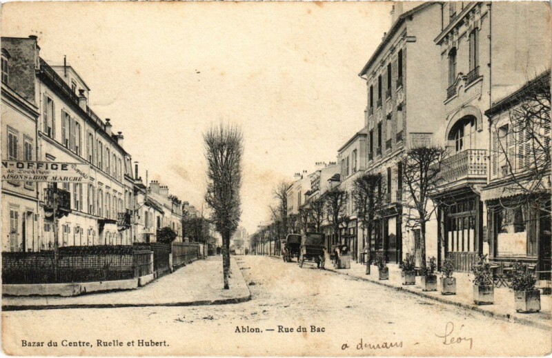 Carte postale ancienne Ablon Rue du Bac France