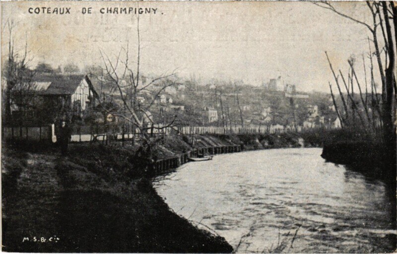Carte postale ancienne Champigny Coteaux France