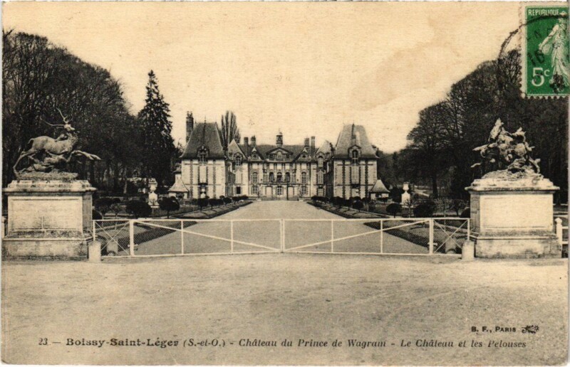 Carte postale ancienne Boissy Chateau du Prince de Wagram France