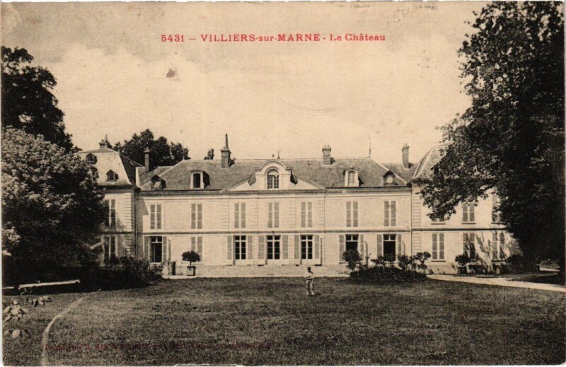 Carte postale ancienne Villiers s Marne Le Chateau France