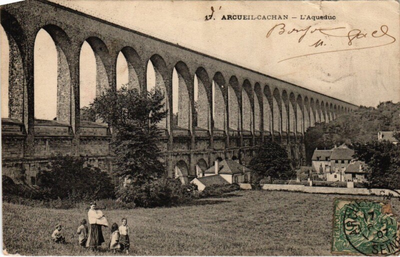 Carte postale ancienne Arcueil L'Aqueducs France à Arcueil